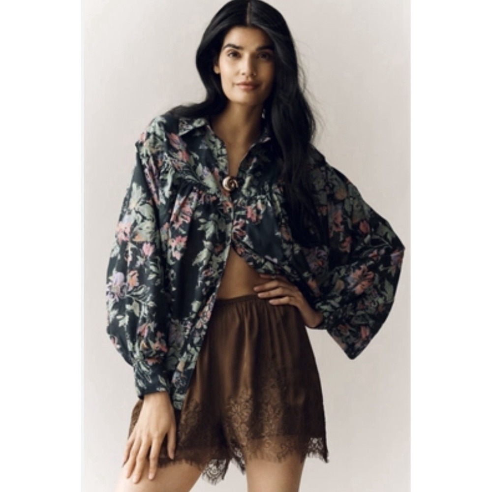 Anthropologie Pilcro Batwing Yoke Blouse - Size Small